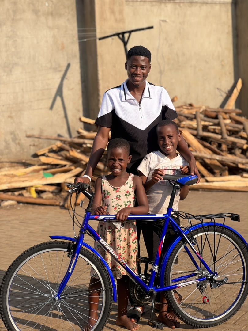 A new bicycle, a small joy shared